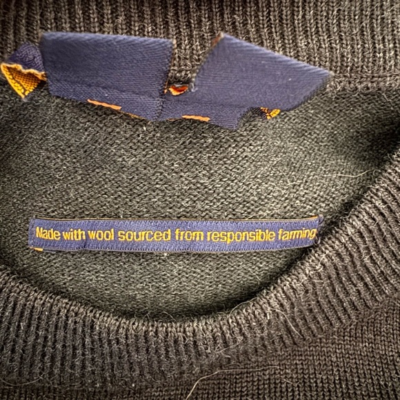 Authentic Men’s Louis Vuitton Uniform Black Crew Neck Wool Sweater- Medium - Picture 6 of 7